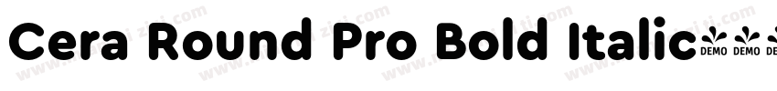 Cera Round Pro Bold Italic字体转换